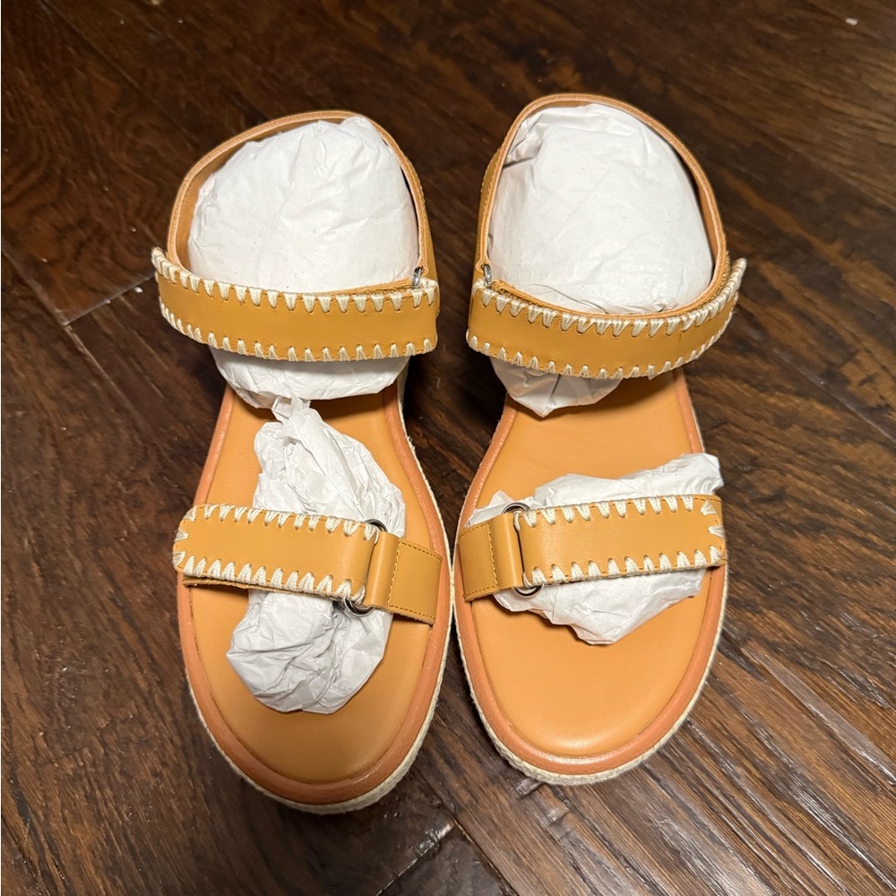 Johnny Was Raffia Embroidered Sandals - Picture 3 of 8